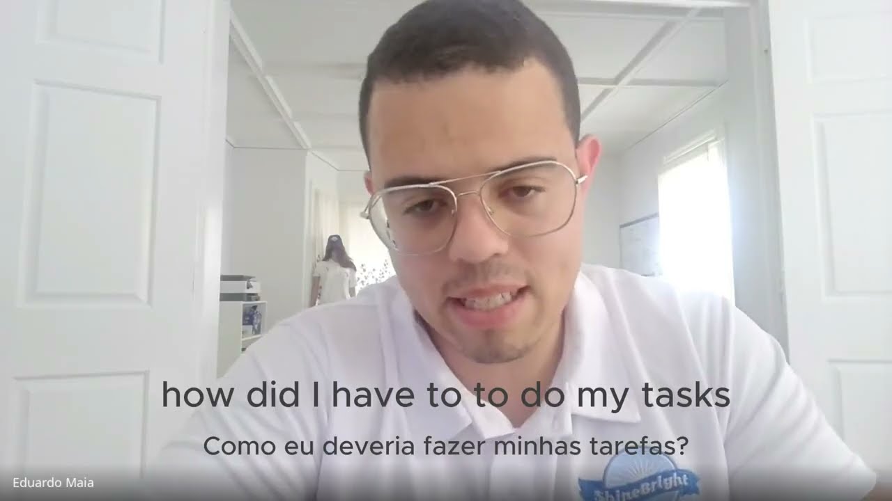 Eduardo Maia, Operations and Quality Inspection da Shine Bright Cleaning Services, em vídeo de depoimento